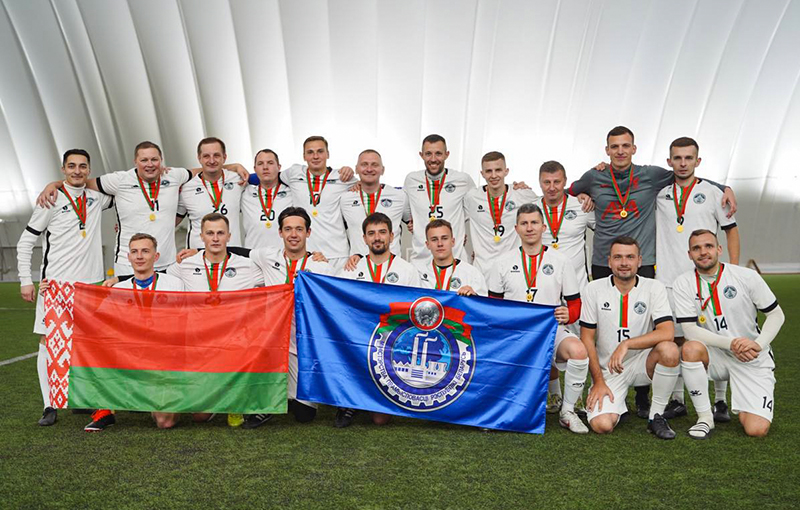 Футболисты МТЗ забили два мяча в составе сборной Минпрома в победном матче против команды «Родина» - futbol